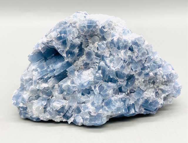 .8-1.5# Blue Calcite untumbled stones