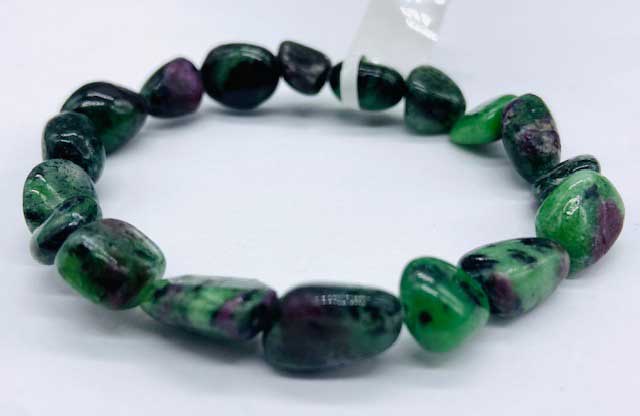 Ruby Zoisite gemstone bracelet