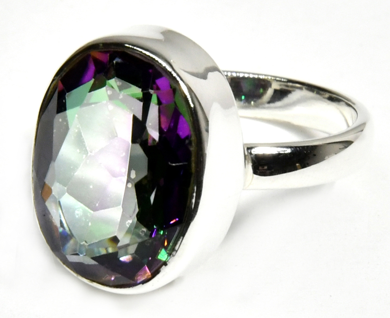 size 7 Mystic Quartz ring